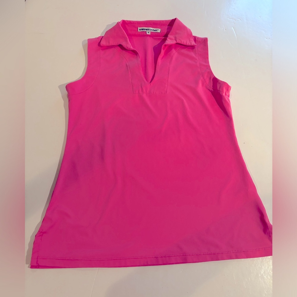 BARBARA GERWIT Pink Sleeveless Top M